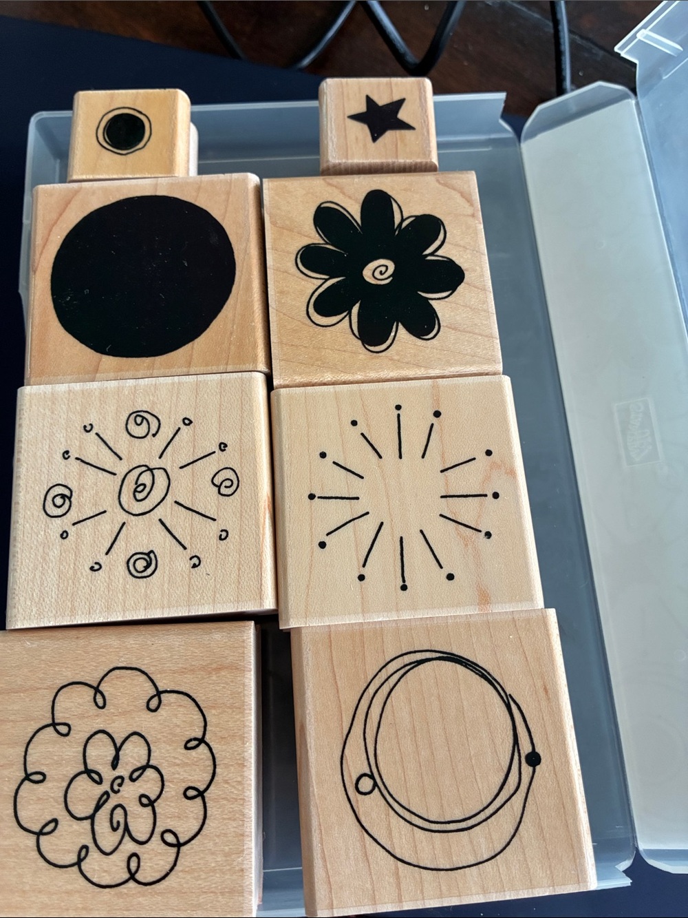 Wooden Shape and Stamp Block Set - Natural Wood
